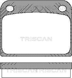811065605 TRISCAN Комплект тормозных колодок, дисковый тормоз