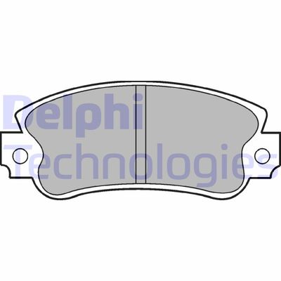 LP509 DELPHI Комплект тормозных колодок, дисковый тормоз