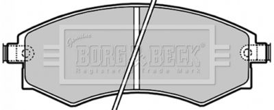 BBP1658 BORG & BECK Комплект тормозных колодок, дисковый тормоз