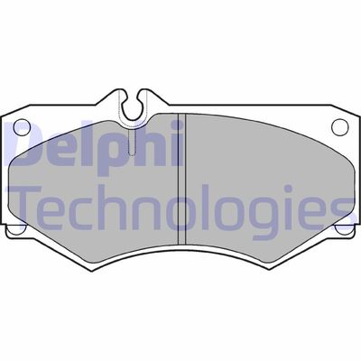 LP468 DELPHI Комплект тормозных колодок, дисковый тормоз