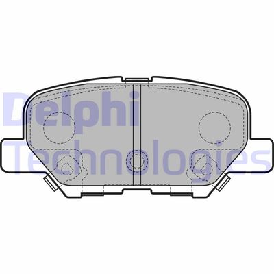 LP2501 DELPHI Комплект тормозных колодок, дисковый тормоз