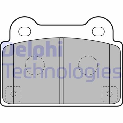 LP2177 DELPHI Комплект тормозных колодок, дисковый тормоз