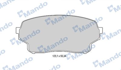 MBF015842 MANDO Комплект тормозных колодок, дисковый тормоз