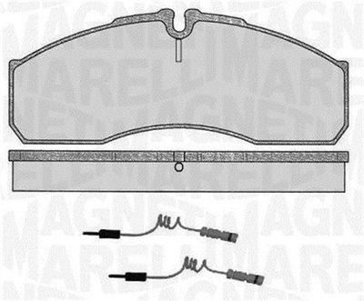 363916060481 MAGNETI MARELLI Комплект тормозных колодок, дисковый тормоз