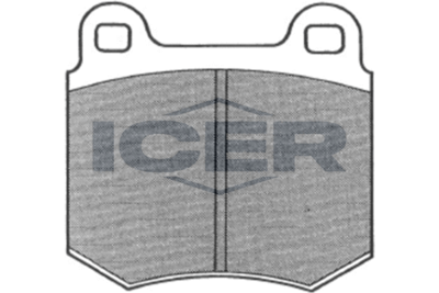 180063 ICER Комплект тормозных колодок, дисковый тормоз