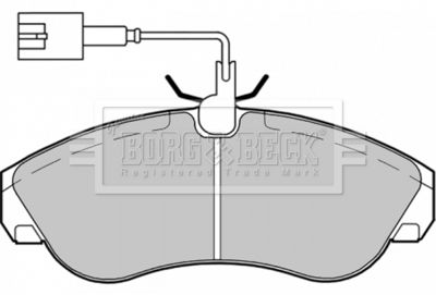 BBP1720 BORG & BECK Комплект тормозных колодок, дисковый тормоз