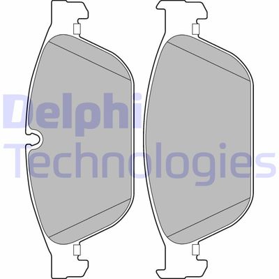 LP2292 DELPHI Комплект тормозных колодок, дисковый тормоз