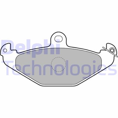 LP1756 DELPHI Комплект тормозных колодок, дисковый тормоз