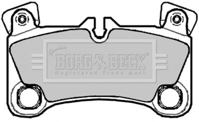 BBP2092 BORG & BECK Комплект тормозных колодок, дисковый тормоз