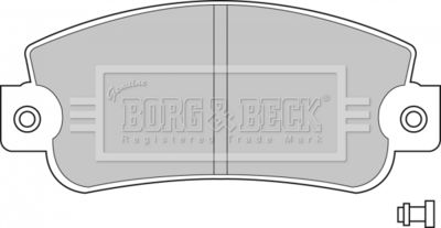 BBP1094 BORG & BECK Комплект тормозных колодок, дисковый тормоз
