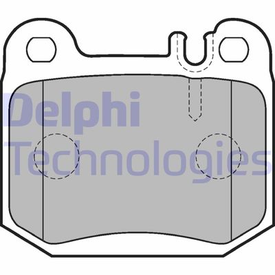 LP1705 DELPHI Комплект тормозных колодок, дисковый тормоз
