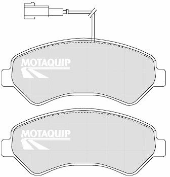 LVXL1339 MOTAQUIP Комплект тормозных колодок, дисковый тормоз