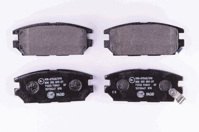 8DB355009291 HELLA Комплект тормозных колодок, дисковый тормоз