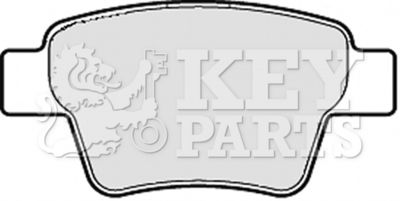 KBP1983 KEY PARTS Комплект тормозных колодок, дисковый тормоз