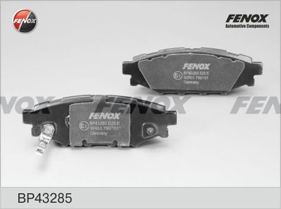 BP43285 FENOX Комплект тормозных колодок, дисковый тормоз