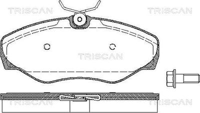 811025021 TRISCAN Комплект тормозных колодок, дисковый тормоз