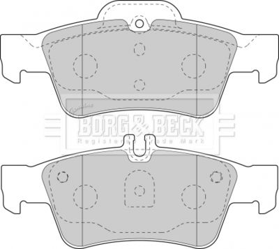 BBP1798 BORG & BECK Комплект тормозных колодок, дисковый тормоз