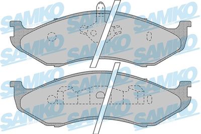 5SP896 SAMKO Комплект тормозных колодок, дисковый тормоз