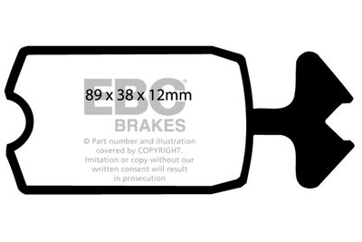 DP131 EBC Brakes Комплект тормозных колодок, дисковый тормоз