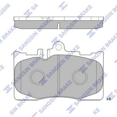 SP4314 Hi-Q Комплект тормозных колодок, дисковый тормоз