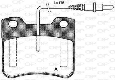 BPA024724 OPEN PARTS Комплект тормозных колодок, дисковый тормоз