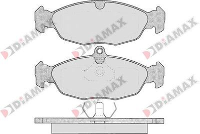 N09119 DIAMAX Комплект тормозных колодок, дисковый тормоз