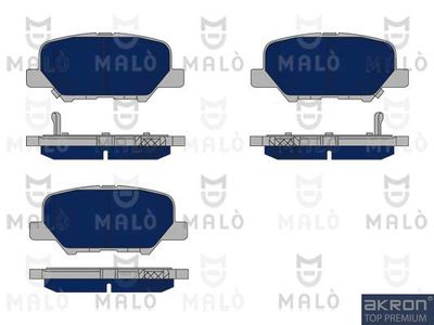 1051160 AKRON-MALÒ Комплект тормозных колодок, дисковый тормоз