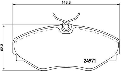 P68055 BREMBO Комплект тормозных колодок, дисковый тормоз