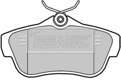 BBP2043 BORG & BECK Комплект тормозных колодок, дисковый тормоз