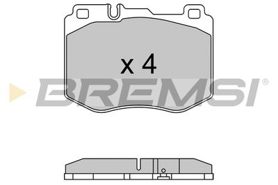 BP3634 BREMSI Комплект тормозных колодок, дисковый тормоз