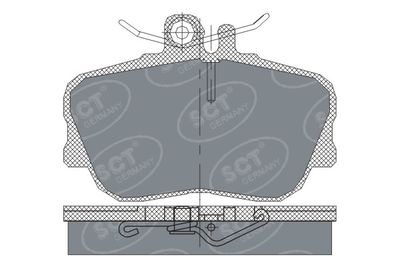 SP234PR SCT - MANNOL Комплект тормозных колодок, дисковый тормоз