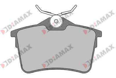 N09183 DIAMAX Комплект тормозных колодок, дисковый тормоз