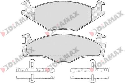 N09063 DIAMAX Комплект тормозных колодок, дисковый тормоз