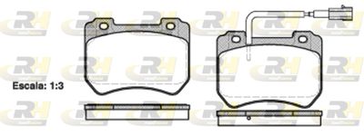 2144401 ROADHOUSE Комплект тормозных колодок, дисковый тормоз