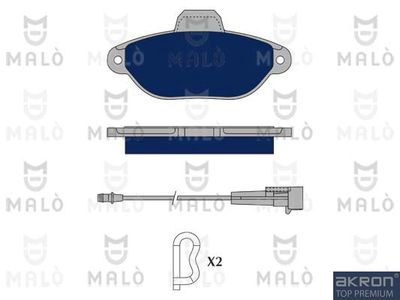 1050383 AKRON-MALÒ Комплект тормозных колодок, дисковый тормоз