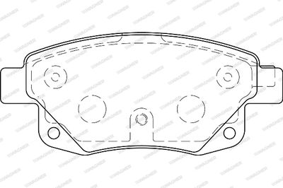 WBP24486A WAGNER Комплект тормозных колодок, дисковый тормоз