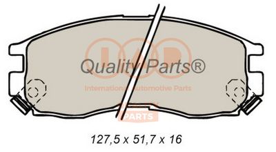 70412052 IAP QUALITY PARTS Комплект тормозных колодок, дисковый тормоз