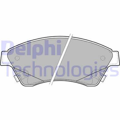 LP2171 DELPHI Комплект тормозных колодок, дисковый тормоз