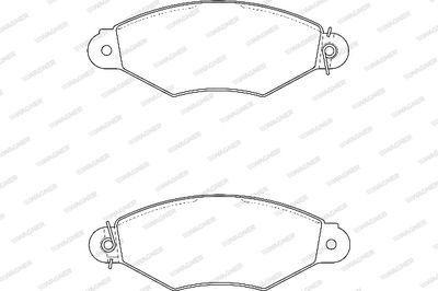 WBP21980A WAGNER Комплект тормозных колодок, дисковый тормоз