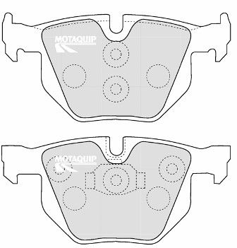 LVXL1167 MOTAQUIP Комплект тормозных колодок, дисковый тормоз