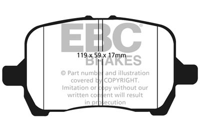 DP21763 EBC Brakes Комплект тормозных колодок, дисковый тормоз