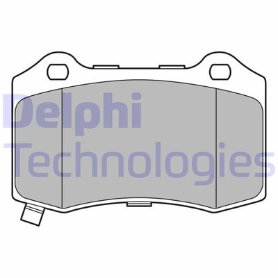 LP3676 DELPHI Комплект тормозных колодок, дисковый тормоз