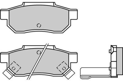 120530 E.T.F. Комплект тормозных колодок, дисковый тормоз