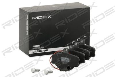 402B0762 RIDEX Комплект тормозных колодок, дисковый тормоз