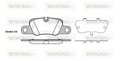 P1501300 WOKING Комплект тормозных колодок, дисковый тормоз