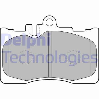 LP1689 DELPHI Комплект тормозных колодок, дисковый тормоз