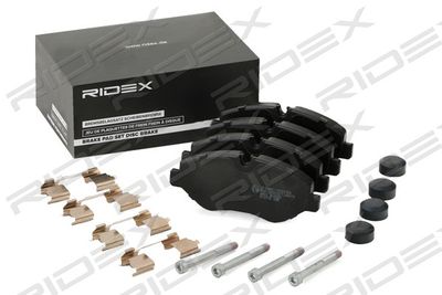 402B1402 RIDEX Комплект тормозных колодок, дисковый тормоз