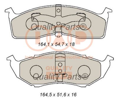 70402070 IAP QUALITY PARTS Комплект тормозных колодок, дисковый тормоз