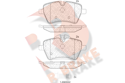 RB1756 R BRAKE Комплект тормозных колодок, дисковый тормоз