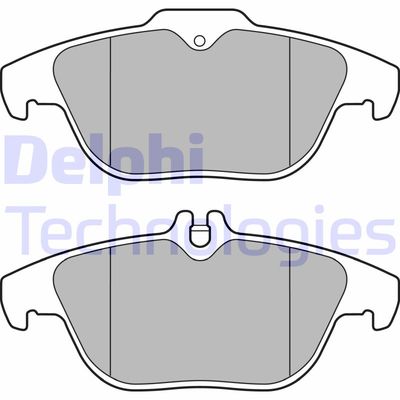 LP3288 DELPHI Комплект тормозных колодок, дисковый тормоз